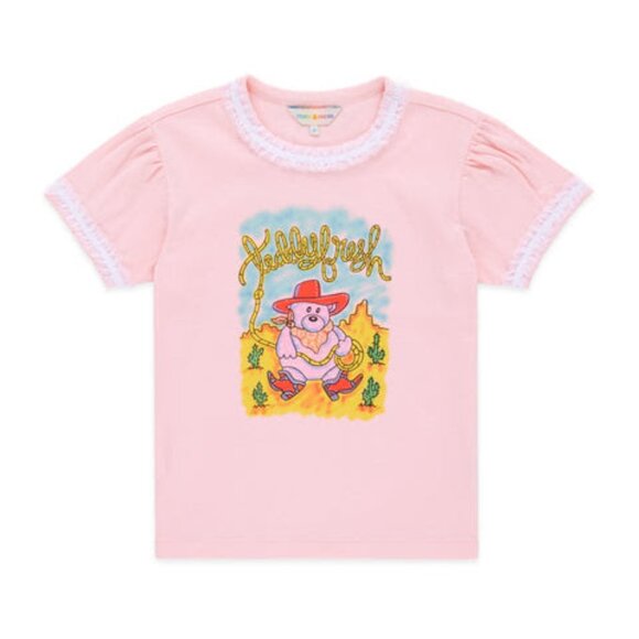Teddy Fresh Women's Cowboy Teddy Lace Tee - Picture 1 of 2